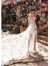 Off Shoulder Lace Tulle Beaded Wedding Dress Off Shoulder Lace Tulle Beaded Wedding Dress